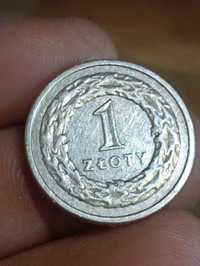 Sprzedam czwarta monete 1 zloty 1990 rok