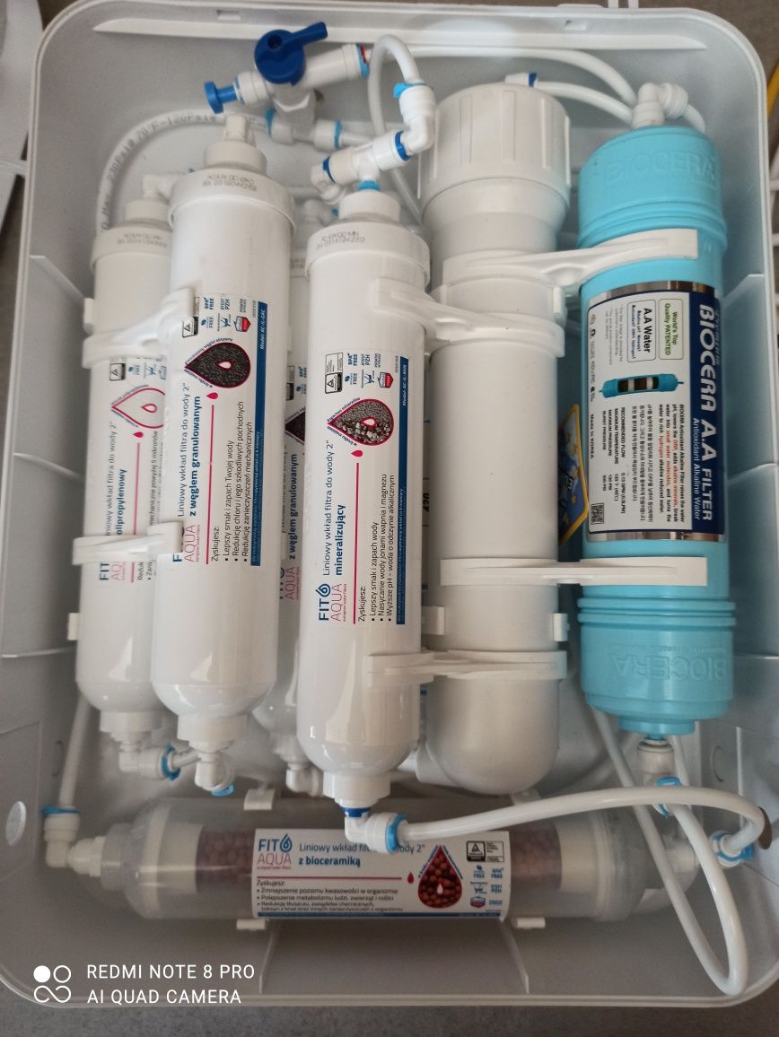 Serwis filtrów wody, odwrócona osmoza, montaż, sprzedaż. Faktura VAT 0