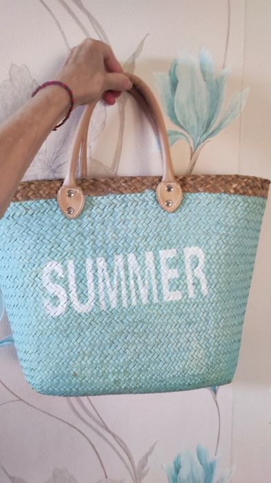 Сумка з рафії літня