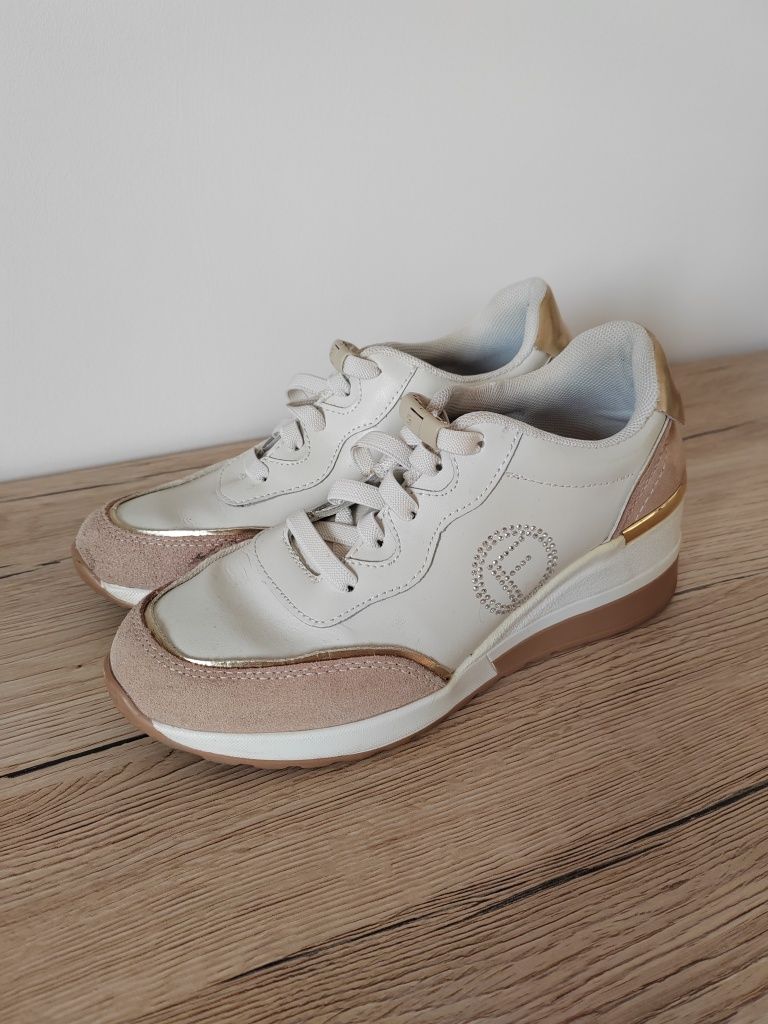 Sneakersy damskie firmy Filippo, skórzane, rozmiar 38, wkładka 24cm