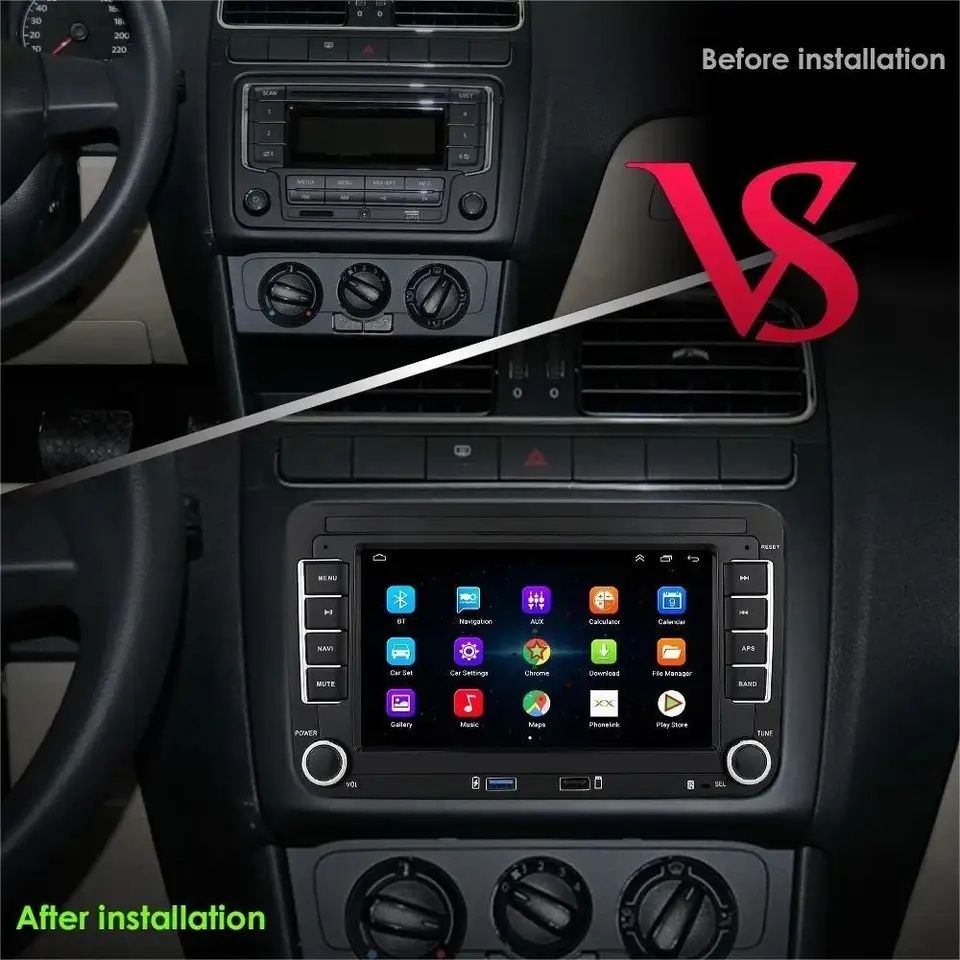 Radio 2DIN VW 7" 2GB/64GBAndroid Auto