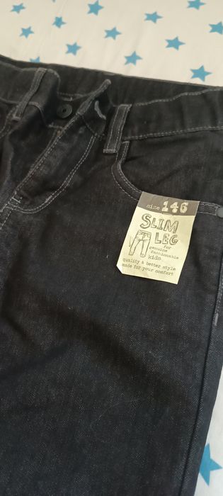 NOWE C&A 146 spodnie jeansowe chłopięce