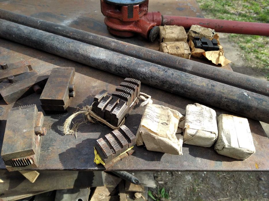 Zestaw trzech gwintownic prod. CCCP, częściowo używane - ruska stal