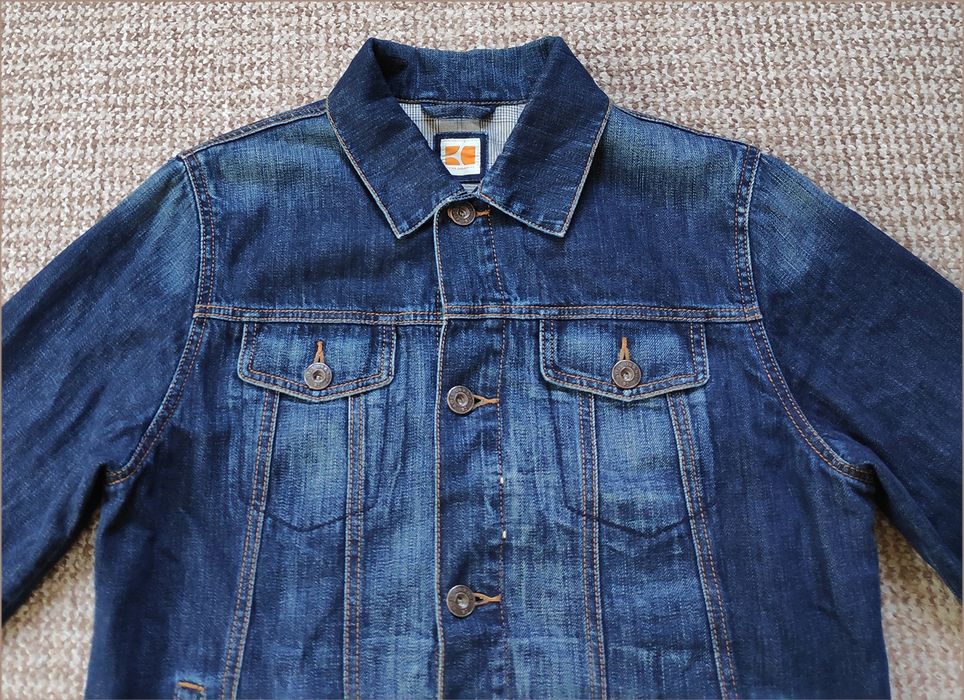 Hugo Boss orange downtown denim jacket джинсовая куртка оригинал L