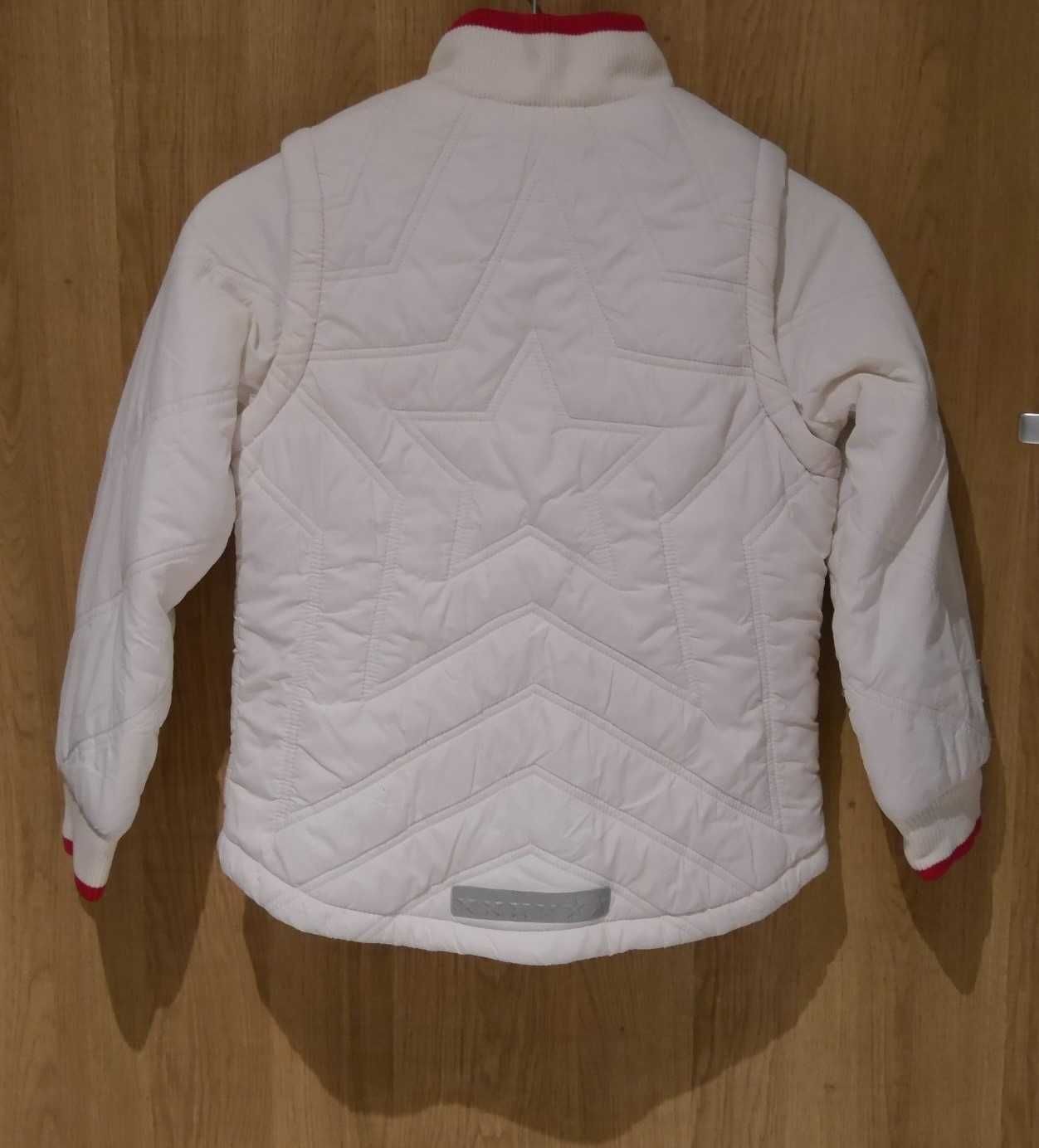 H&M kurtka bezrękawnik 2 w 1 odblaski 140