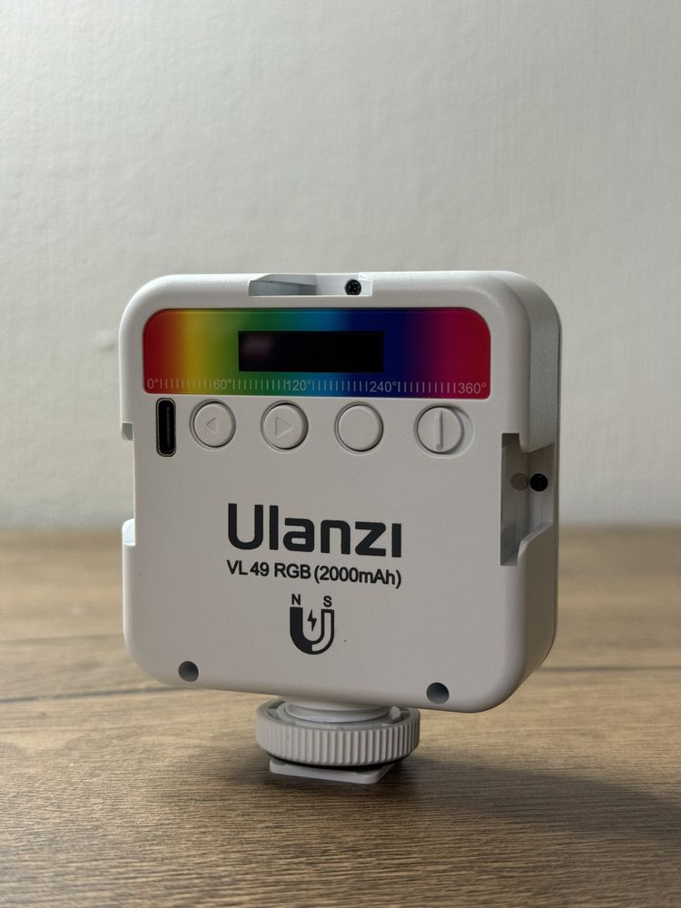 Накамерне світло Ulanzi VL49 LED RGB, кольорова лампа для блогерів