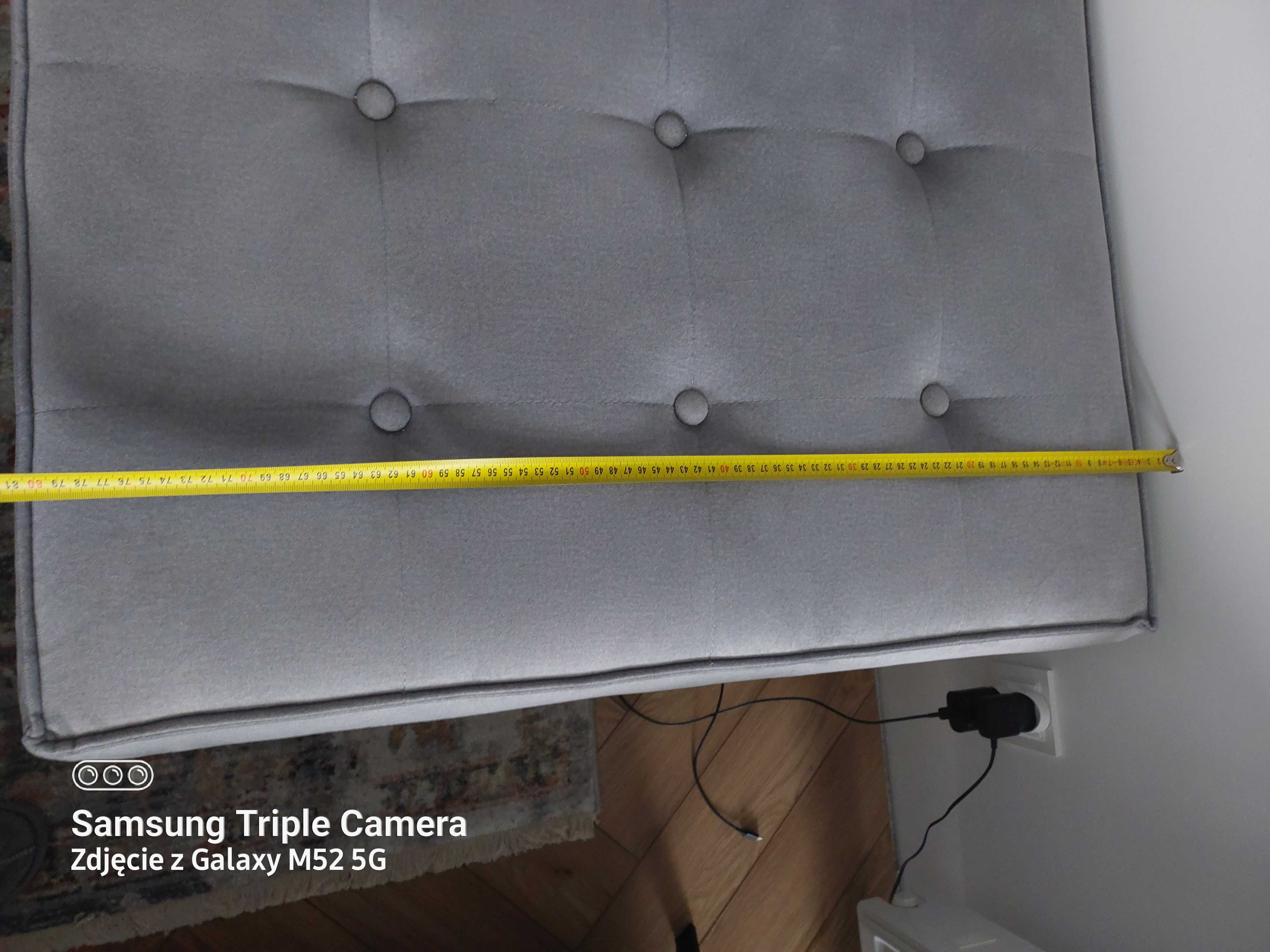 Duży puff szary 80x75x50
