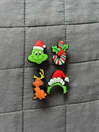 Przypinki do Crocs Grinch zestaw 4 sztuk jibbitz