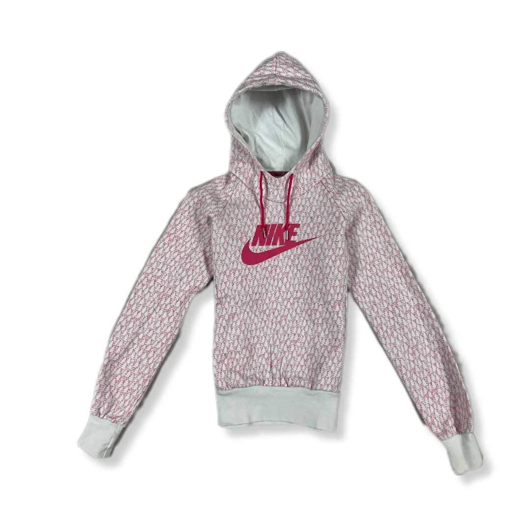 Nike Bluza Dziecięca Różowa Kaptur Logo Unikat Klasyk 8Y 9Y