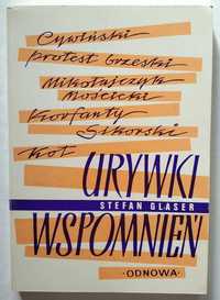 Urywki wspomnień, Stefan Glaser, NICZYTANA! UNIKAT!