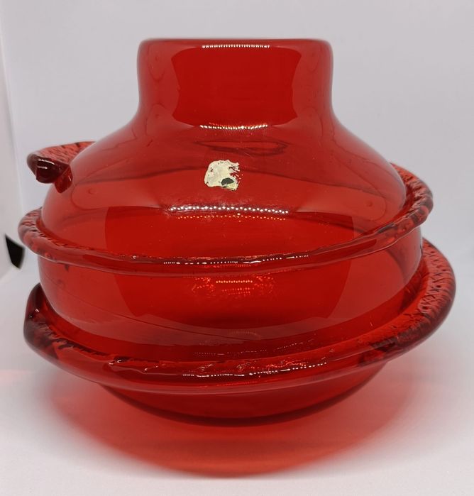 Wazon Krakowski Instytut Szkła Jakubas z metką