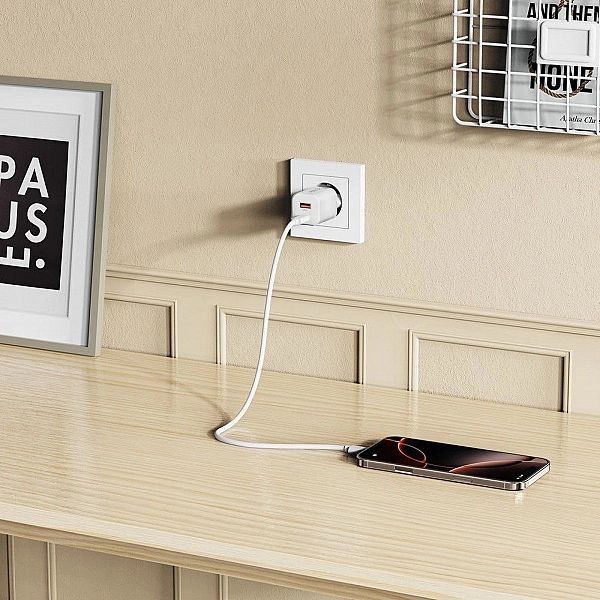 Tech-Protect Ncm33W 2-Port Network Charger Pd33W/Qc3.0 White