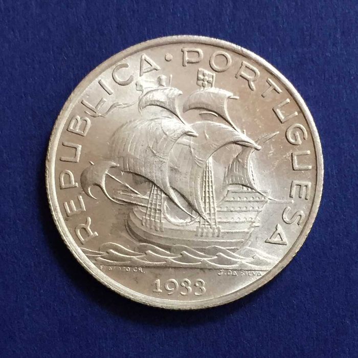 5 escudos 1933 - prata