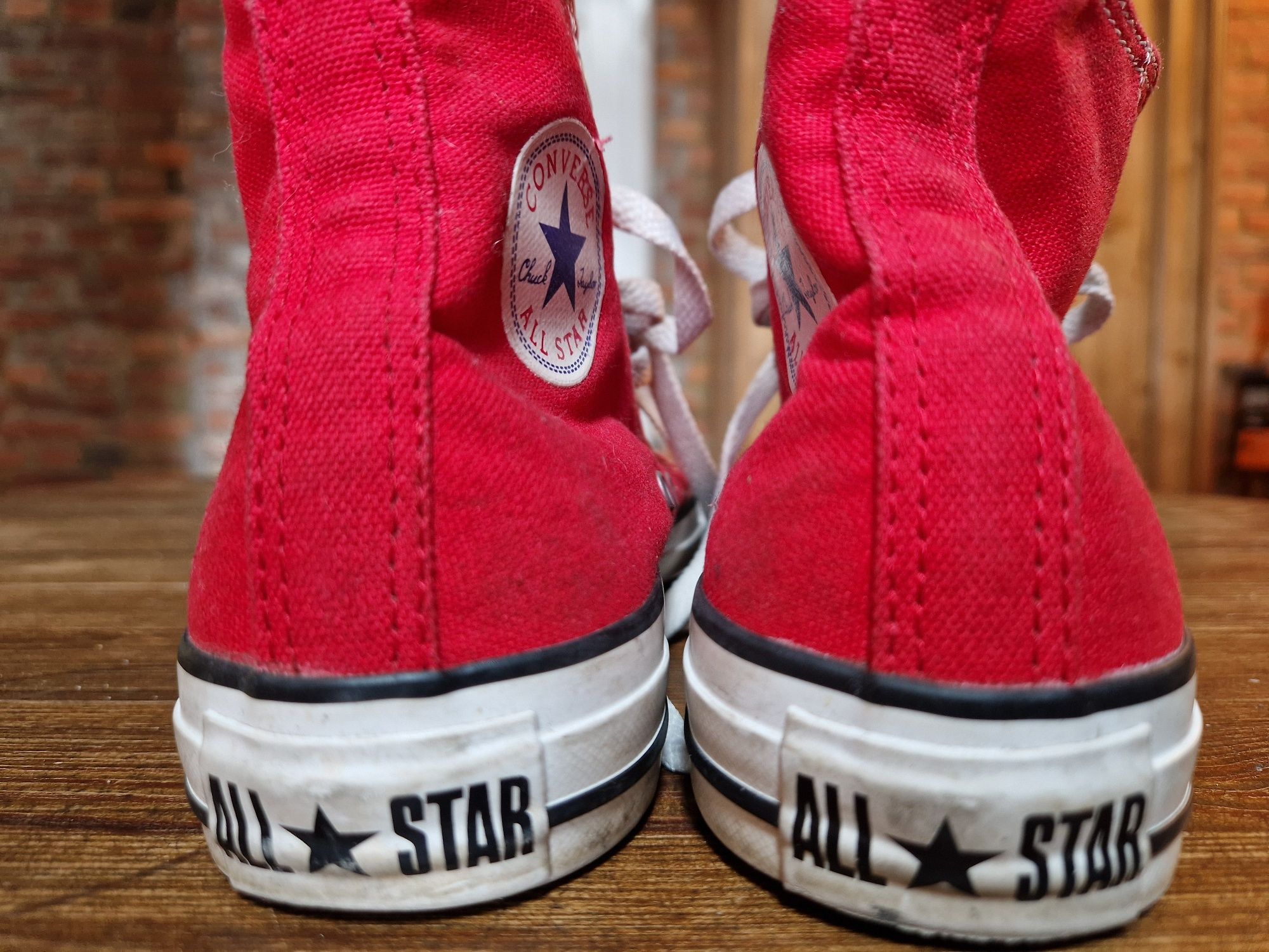 Converse 36,5 czerwone za kostkę świetny stan