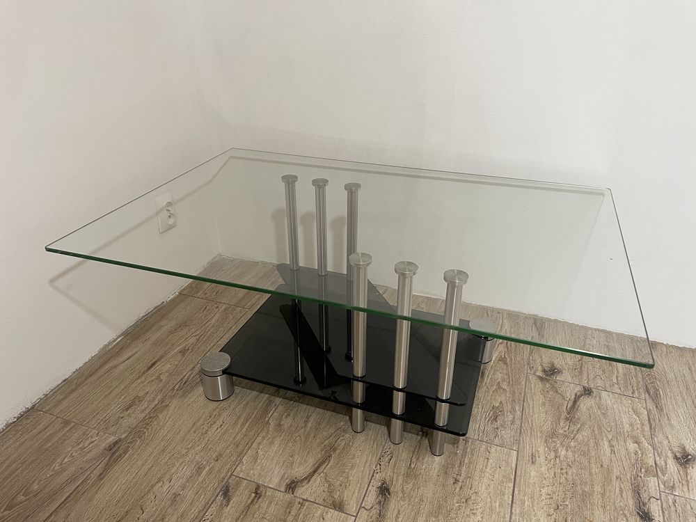 Stół szklany ława stolik kawowy 120x80x50