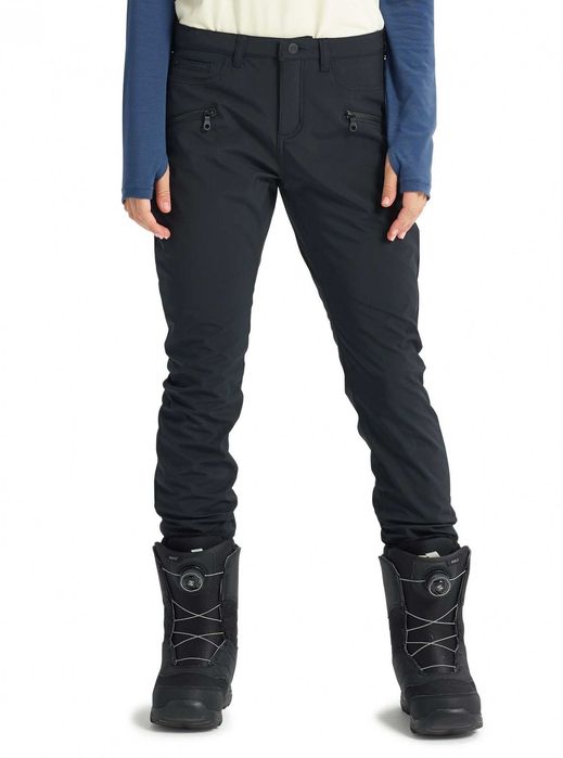 Nowe damskie spodnie Burton Ivy Under Boot Black M slim stretch volcom