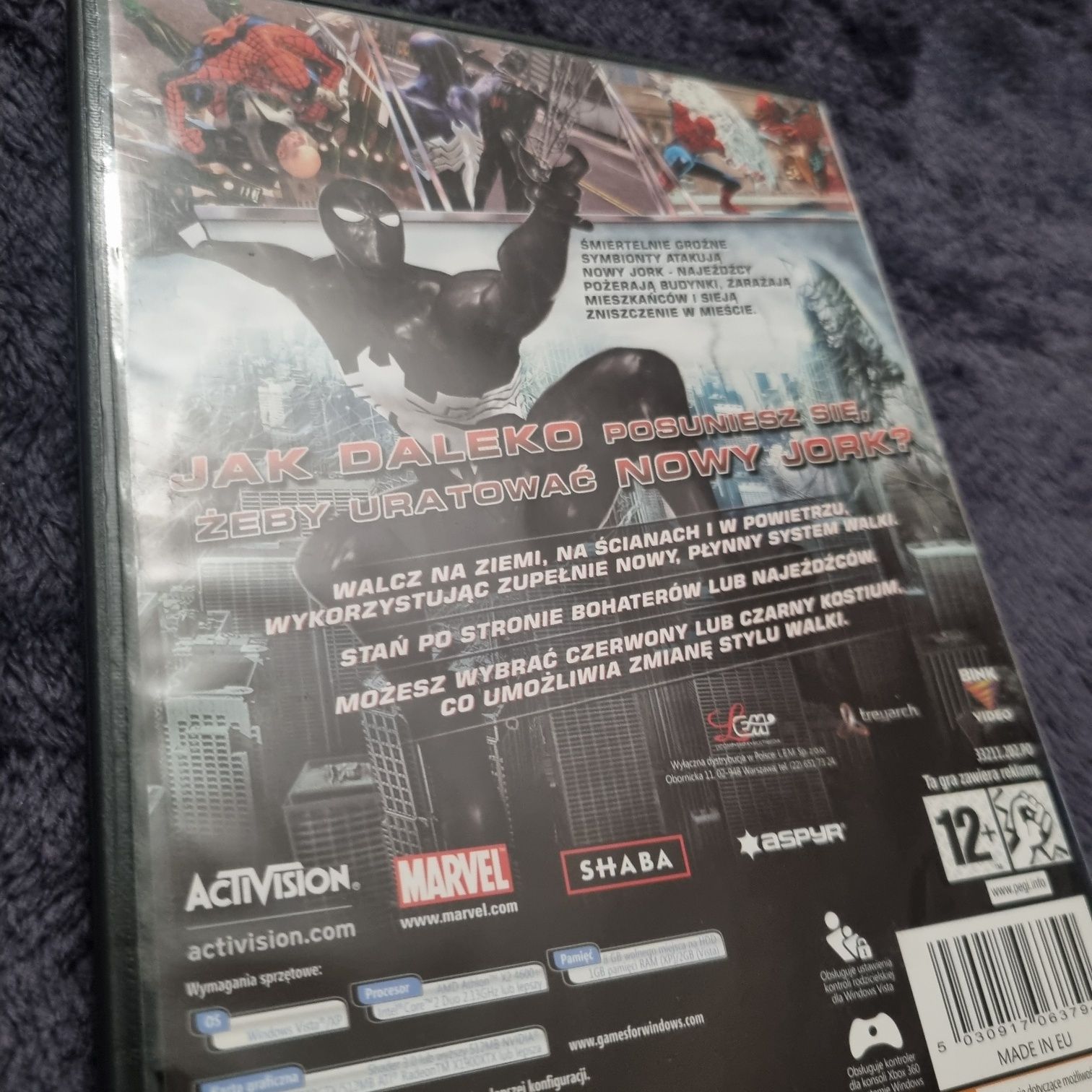 Spider Man Web Of Shadow PC Polskie wydanie
