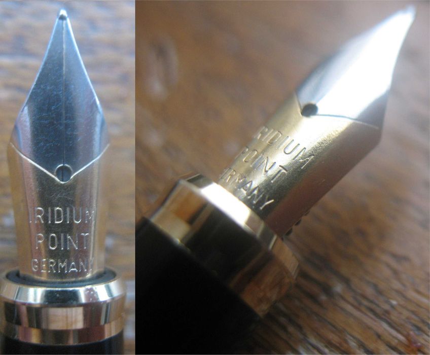 Caneta de Tinta Permanente Antiga com Aparo de Fabrico Alemão