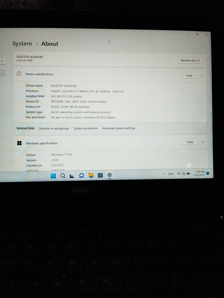 Ноутбуки Dell Latitude 5480,I5,16ram,512ssd