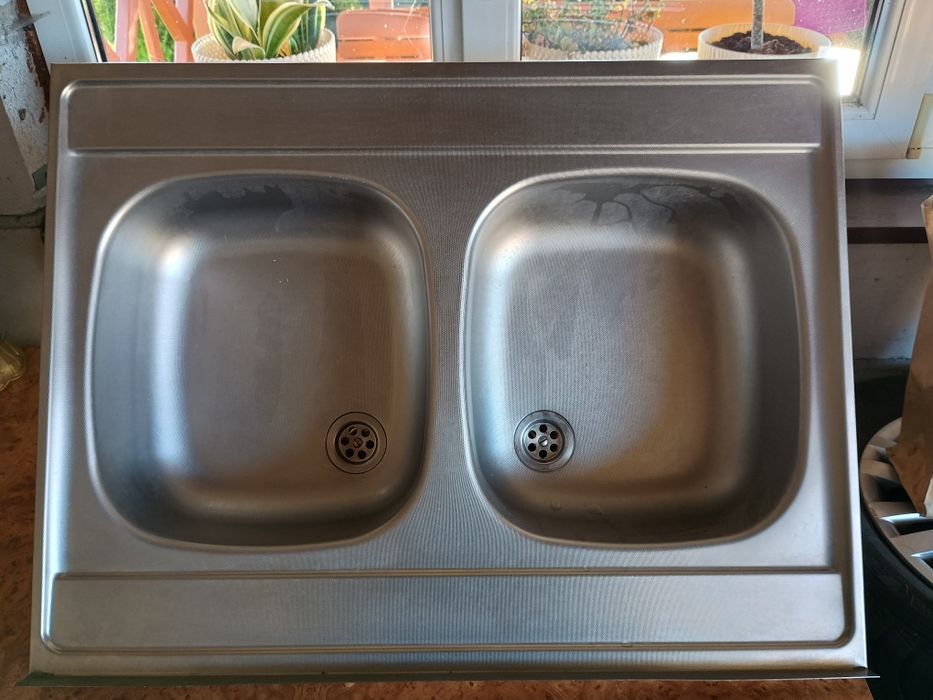 Zlewozmywak srebrny 60 na 80