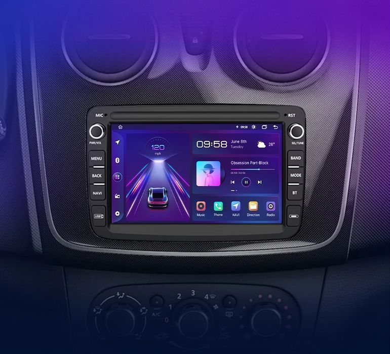 Radio Android CarPlay Renault/Dacia Duster/Sandero/Captur/Logan II
