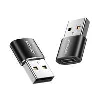 2x Adapter Przejściówka z Usb Typ C na Usb czarny