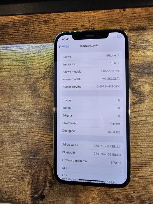 Iphone 12 Pro 128Gb Bat:100% Gwarancja/SklepGSM/Lwsk