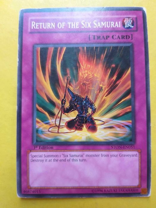 Yugi Trap Cards-Return of the six samurai