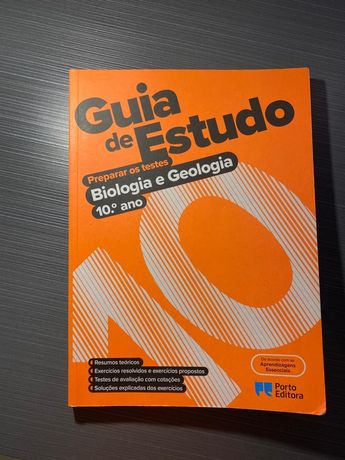 COMO NOVO - Guia de Estudo Biologia e Geologia 10º Ano - Porto Editora