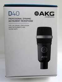 Microfone dinâmico AKG D40