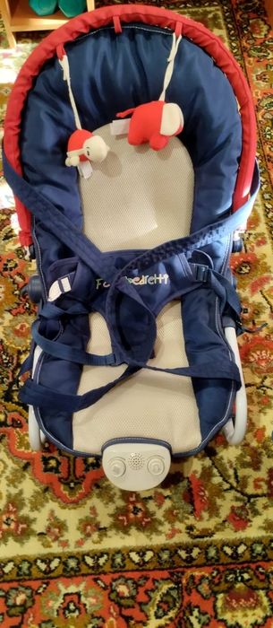 Дитячий шезлонг - гойдалка. крісло заколисувач дитячий