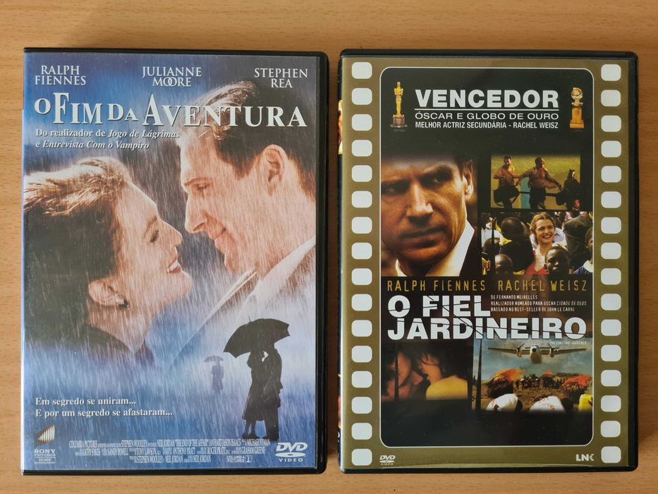 2 filmes com Ralph Fiennes O Fiel Jardineiro e O Fim da Aventura