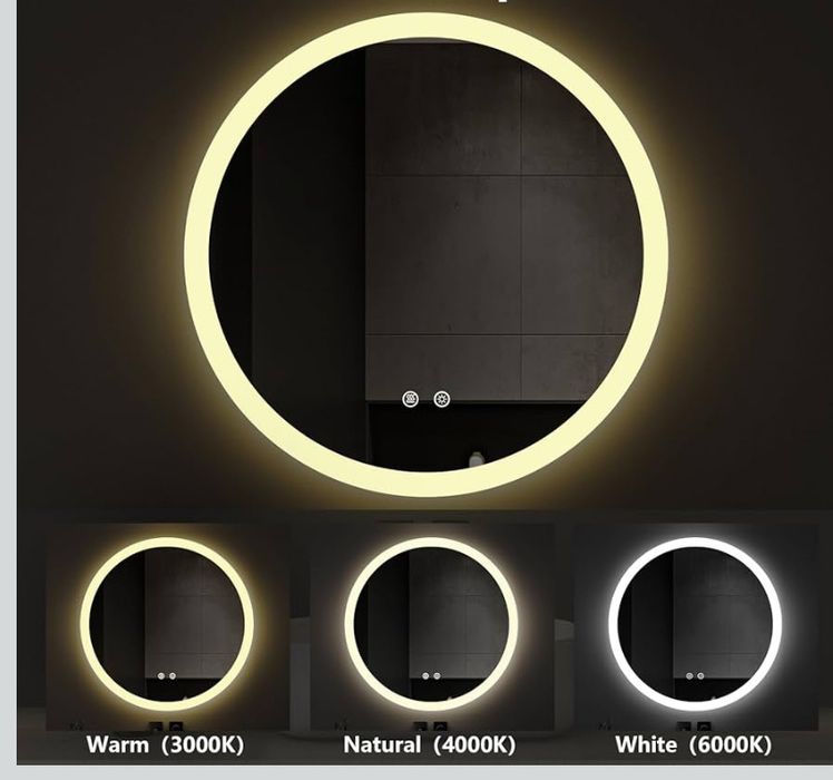 Lustro łazienkowe LED, 60 cm