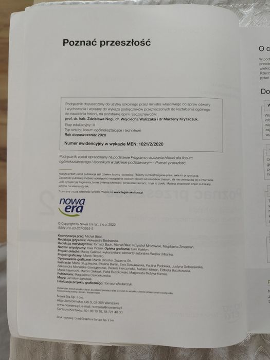 Podręcznik do Historii dla liceum i technikum 2