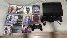 Konsola PlayStation 3 z 10 grami i 3 padami
