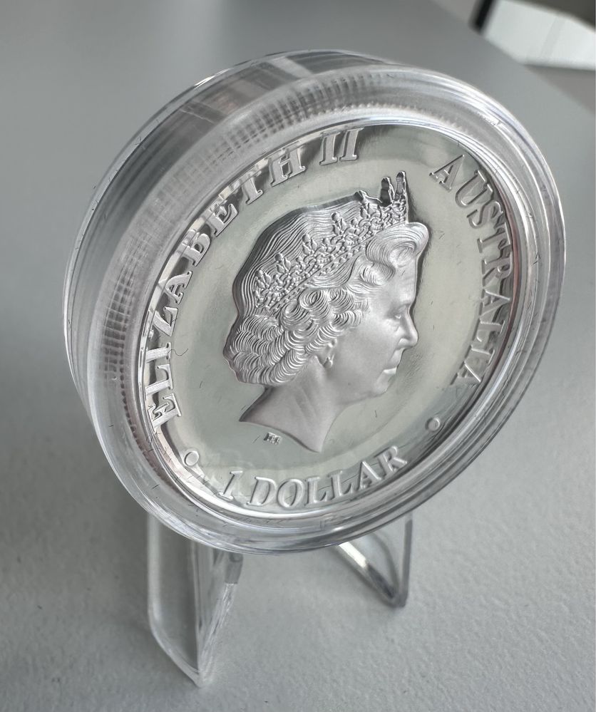 Срібна монета 2011 1oz кенгуру Австралія