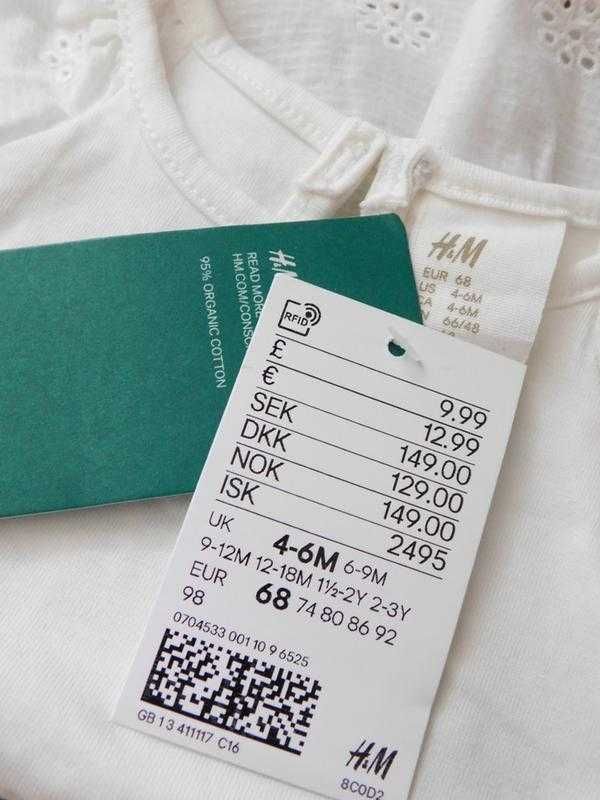 Белое хлопковое платье с вишивкой ришелье прошва перфорацией от h&m