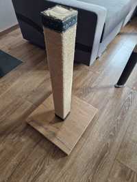 Drapak dla kota drewno juta 74 cm solidny stabilny