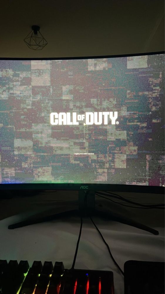Setup Pc gaming com ecra curvo