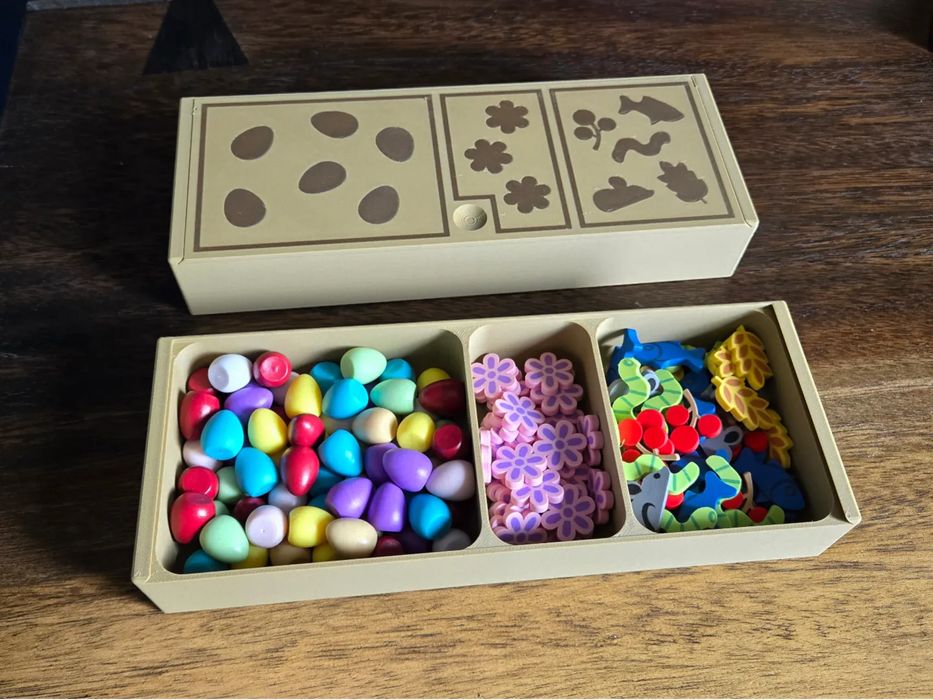 Caixas de recursos para o jogo Wingspan