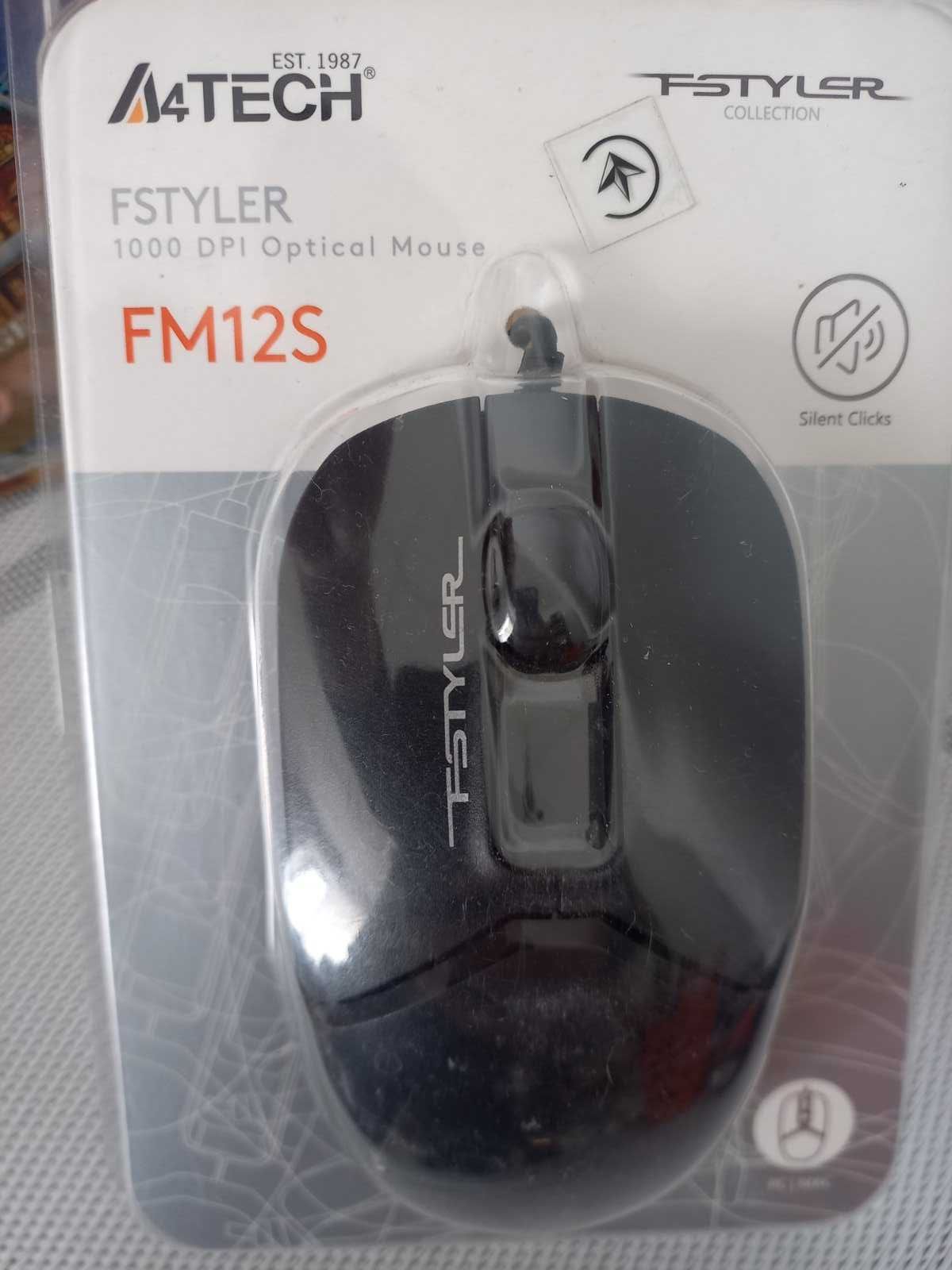 Миша комп'ютерна A4tech FM12S USB Black