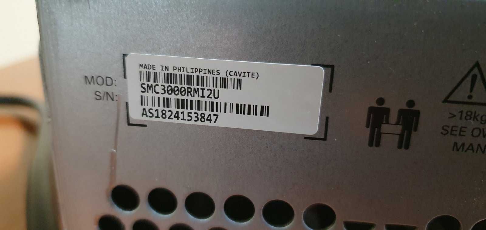 ИБП APC Smart-UPS 3000VA (SMC3000RMI2U)