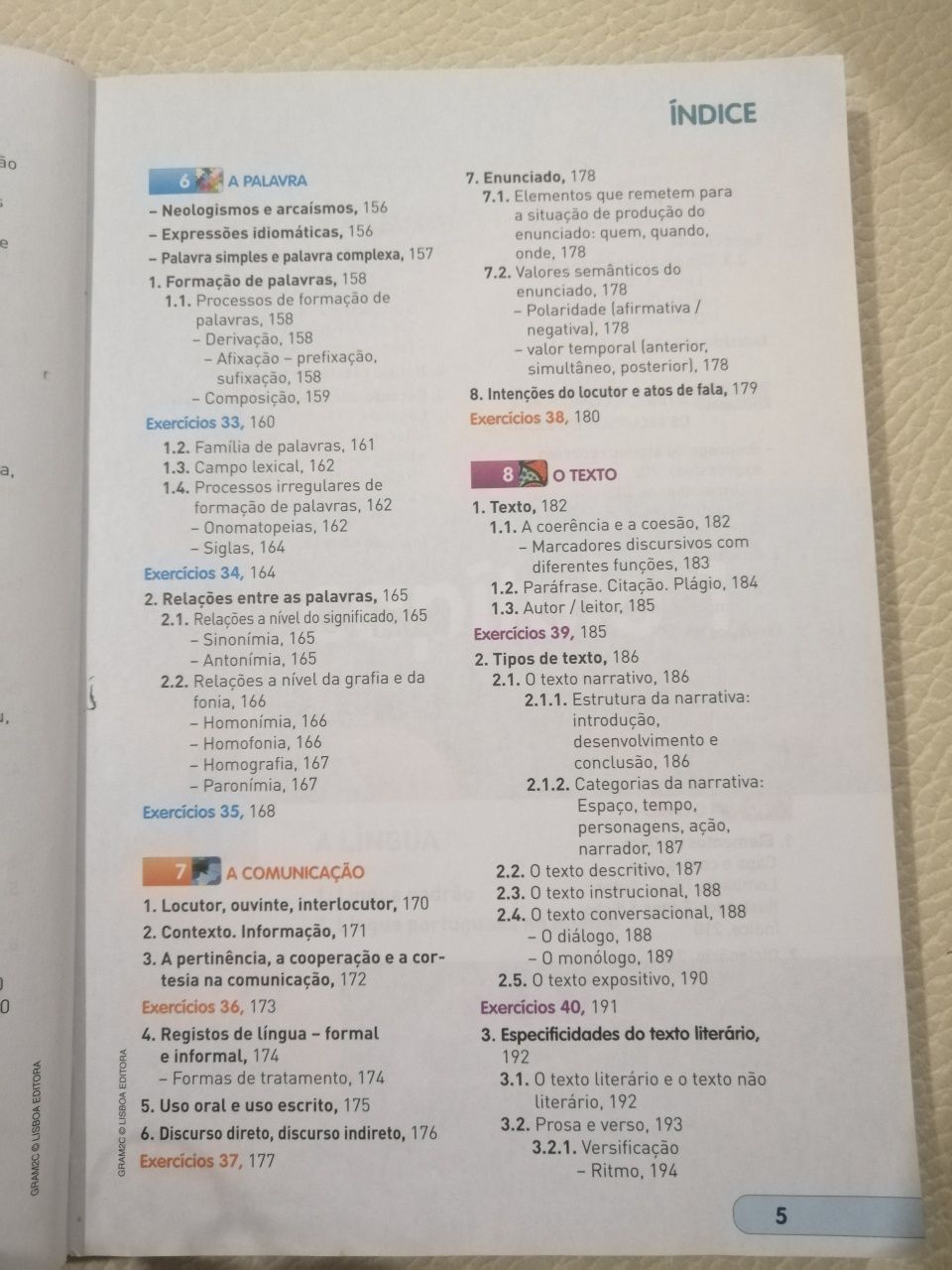 Gramática de Português 2° ciclo