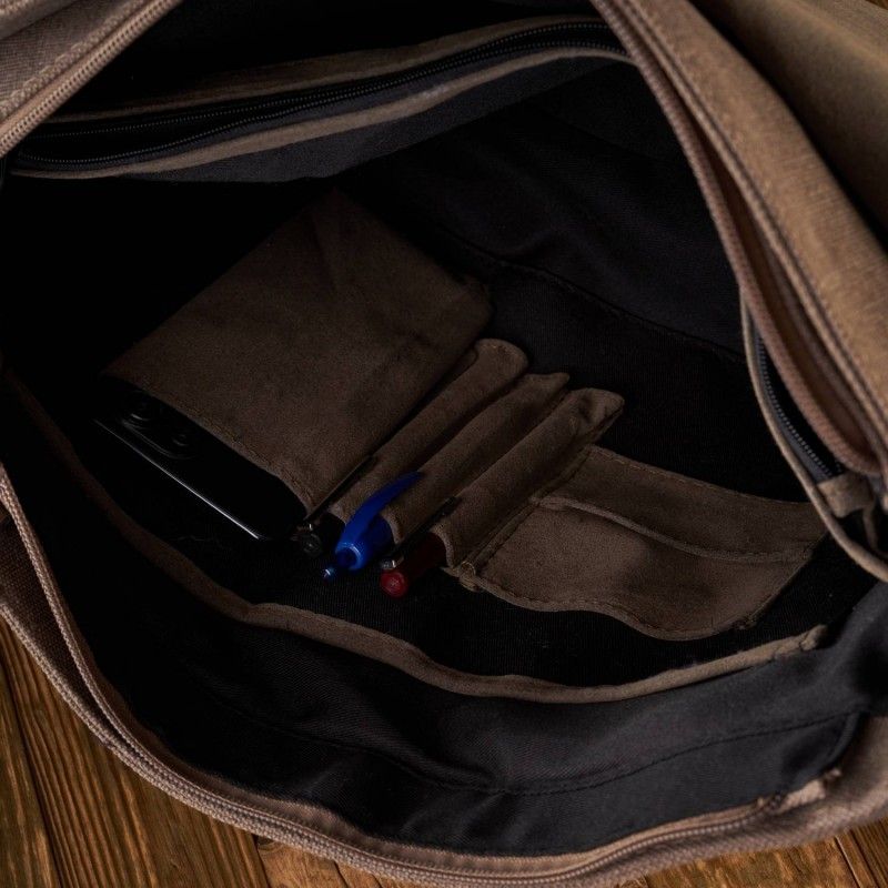 torba męska na ramię vintage canvas sp-06-br