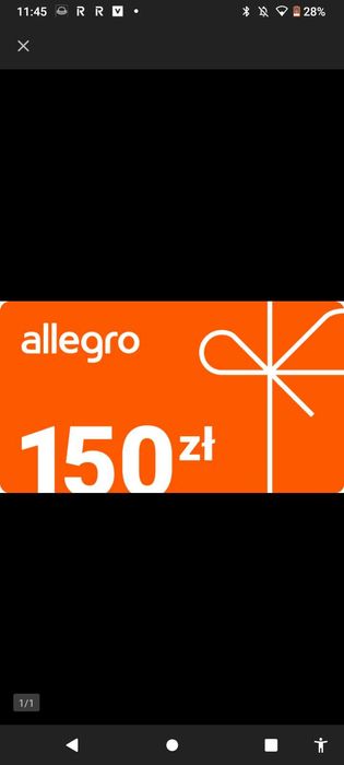 Karta podarunkowa Allegro