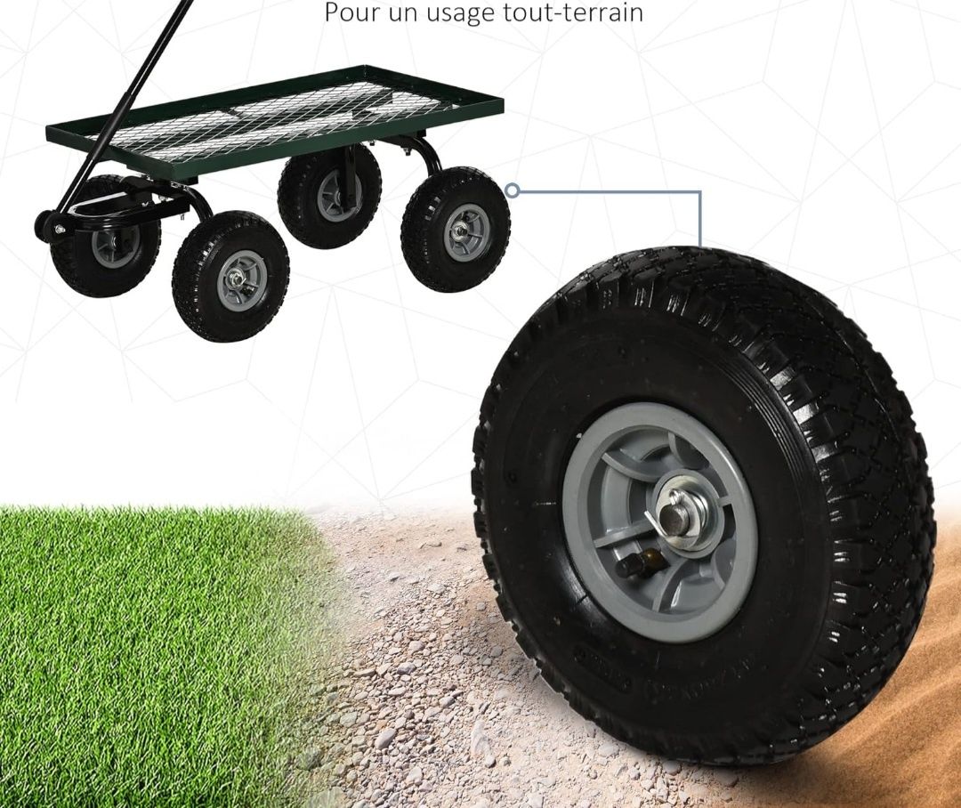Wózek transpprtowy magazynowy ogrodowy max 150kg 94x48cm