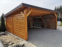 Wiata garażowa drewniana carport altana garaż zadaszenie tarasu