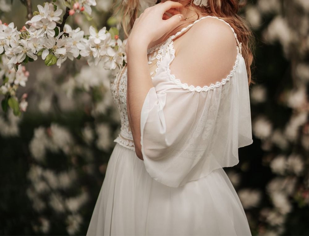 Suknia ślubna boho XS/S