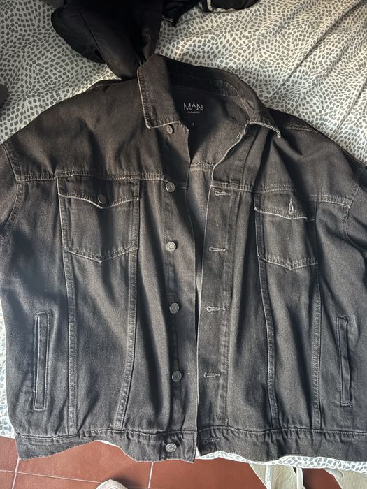 Casaco de ganga preto - BOOHOO MAN