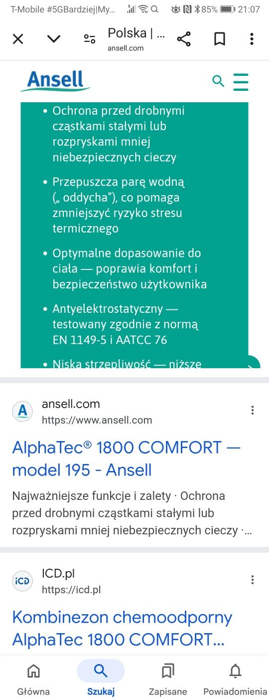 Alpha tec Kombinezon medyczny